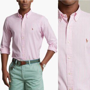 Polo Ralph Lauren Stripe Stretch Cotton Oxford Button-Down Shirt